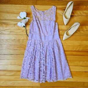 BB Dakota Purple Lace Dress